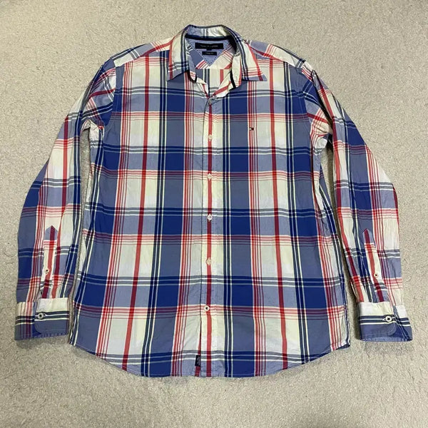 [BUNJANG] Tommy Hilfiger Checkered Shirt M / 타미힐피거 체크 남방 셔츠 m