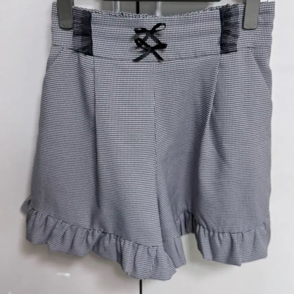 [BUNJANG] ma*rs Two-Tier Ribbon Pants / 마즈 2연 리본 팬츠 지뢰계양산형양지뢰ma*rs바지리즈리사블라우스