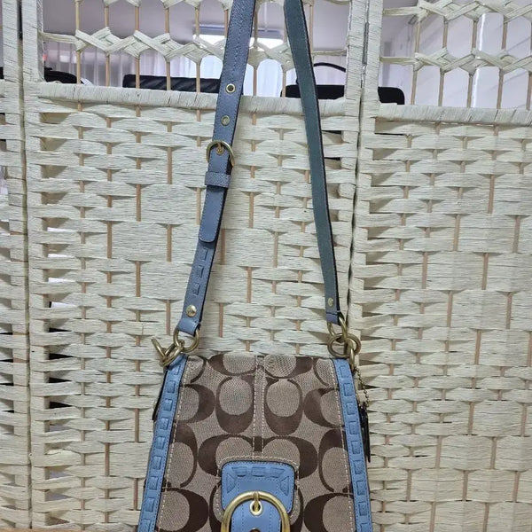 [BUNJANG] Coach Signature Pattern Women's Crossbody Bag / 코치가방