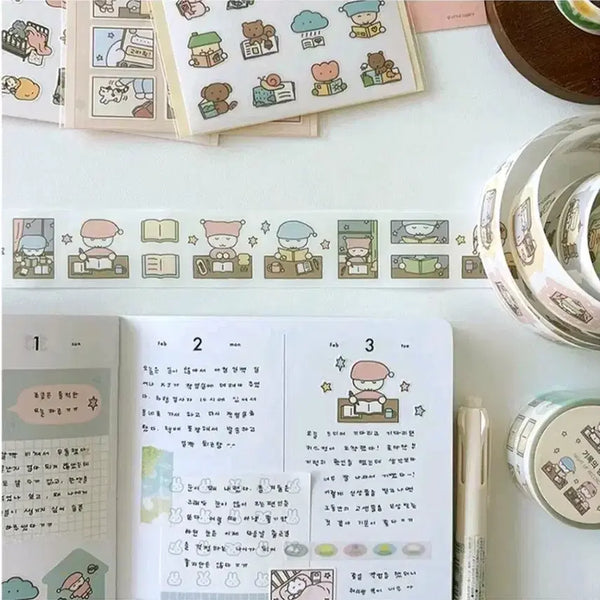 [BUNJANG] Goyangijip Night of Records Kiss Cut Sticker / 고양이빵집 기록의밤 키스컷띵
