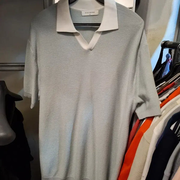 [BUNJANG] Mind Bridge Short Sleeve Knit T-Shirt / 마인드브릿지 반팔 니트