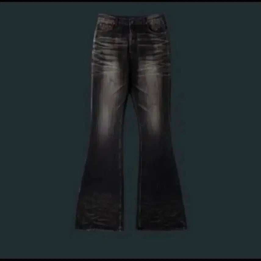 [BUNJANG] Under My Car Wrinkled Flare Jeans / 언더마이카 링클드 플레어