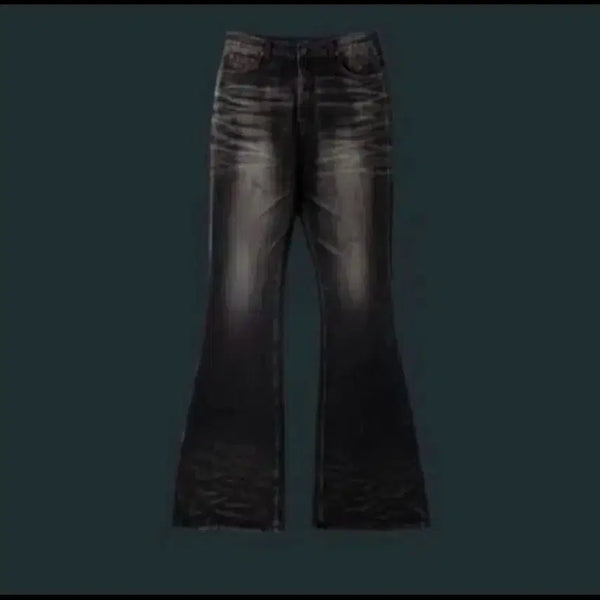 [BUNJANG] Under My Car Wrinkled Flare Jeans / 언더마이카 링클드 플레어