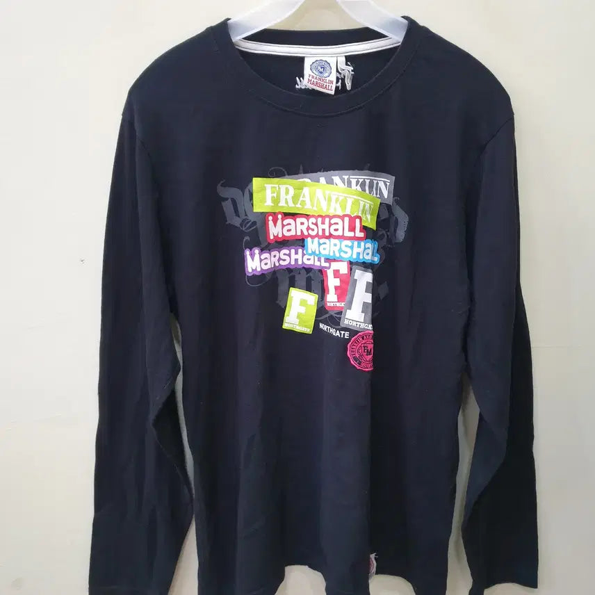[BUNJANG] Franklin Marshall Long Sleeve Black Top / FRANKLIN MARSHALL 긴팔 블랙 95