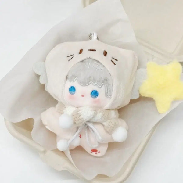 [BUNJANG] Cat Plush 10cm Doll Clothes Scarf / 고양이 포근털 10cm 인형옷 목도리 떨옷