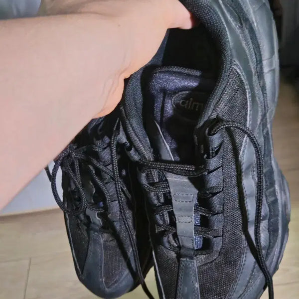 [BUNJANG] Nike Air Max 95 Triple Black Shoes / 나이키 에어맥스 95 트리플블랙 275