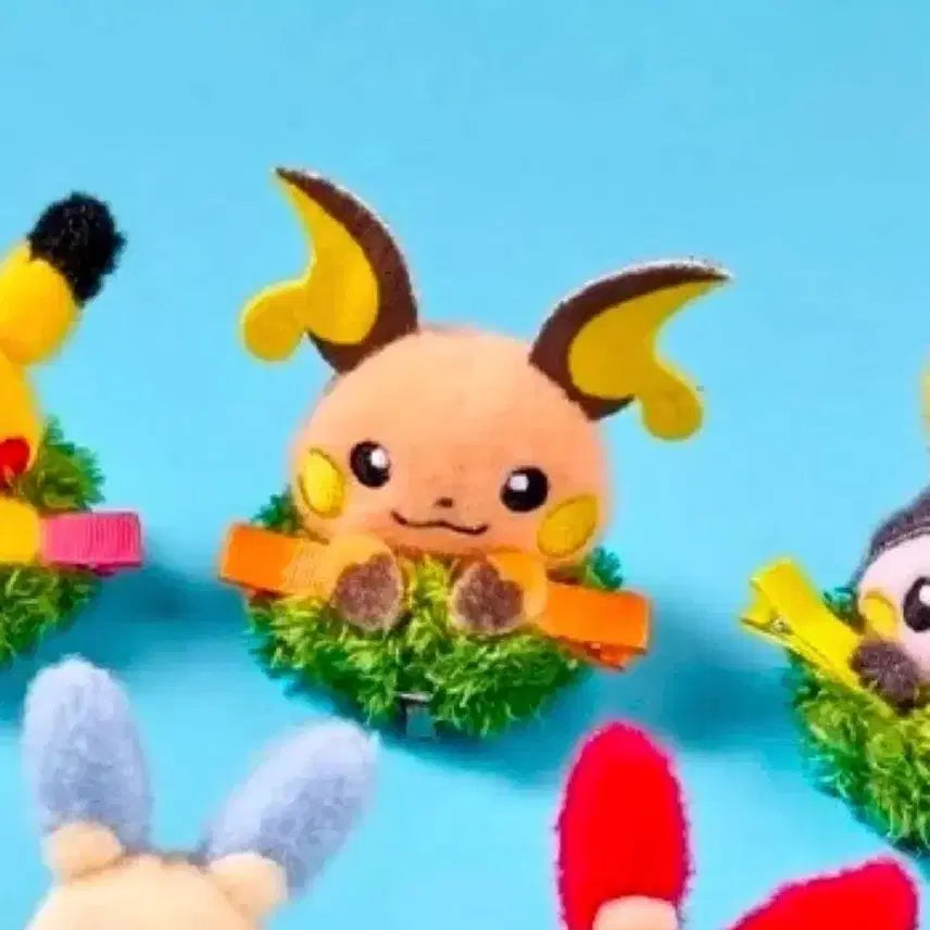 [BUNJANG] Pokemon 30th Anniversary Metamon Playground Hairpin Set / 포켓몬 30주년 팝업 메타몽 놀이터 헤어핀 머리핀 가챠 라이츄 피카츄