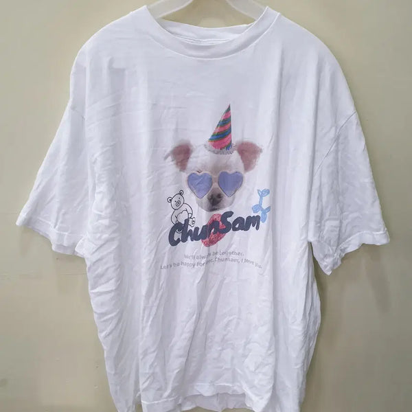 [BUNJANG] Printstar Short Sleeve T-Shirt White XL / Printstar 반팔 화이트 XL