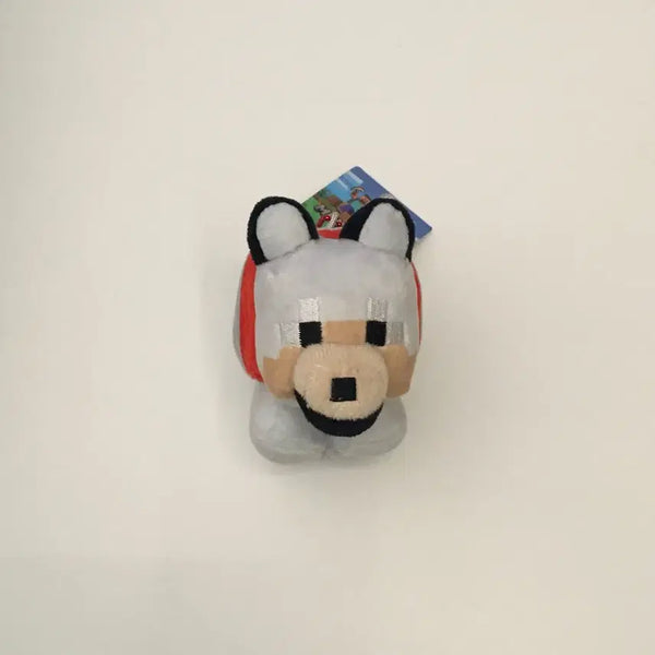 [BUNJANG] Minecraft Wolf Mascot Plush Keychain / 마인크래프트 마크 마스코트 인형 키링 늑대