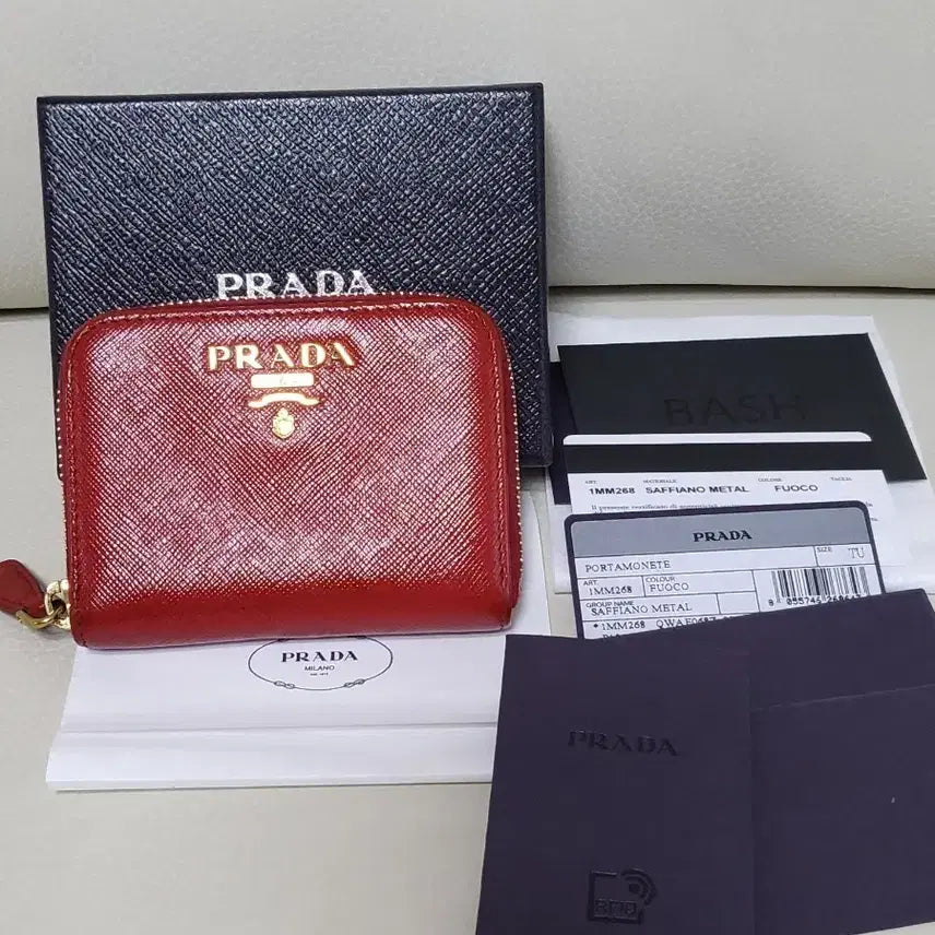 [BUNJANG] Prada Zipper Card Holder / 프라다 지퍼 카드지갑 정품