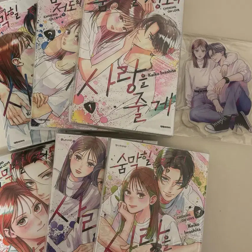 [BUNJANG] Breathtaking Love Novel Set Volumes 1-6 with Acrylic Stand / 아크릴 스탠드 포함/ 숨막힐 정도의 사랑을 줄게 1-6권 세트