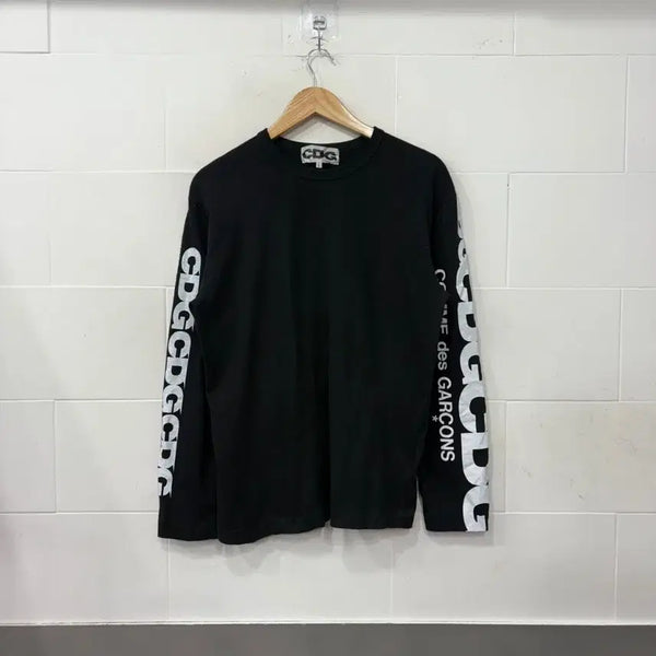 [BUNJANG] Comme des Garçons CDG Logo Long Sleeve T-Shirt Black / CDG 꼼데가르송 롱슬리브
