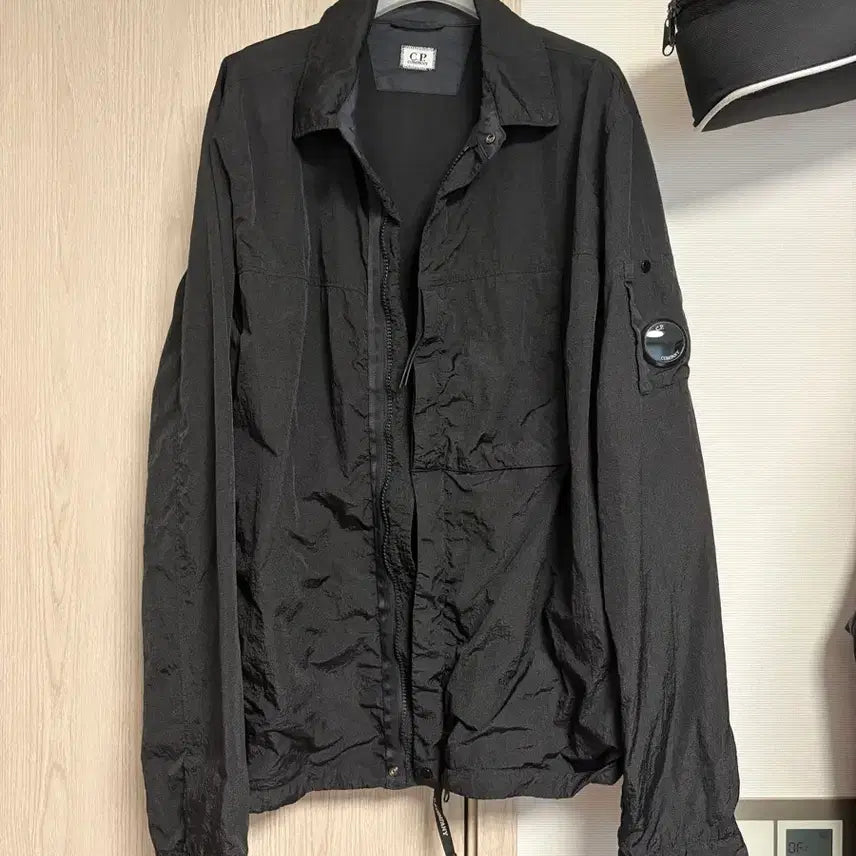 [BUNJANG] CP Company MTTN Garment Dyed Overshirt Jacket Black / [L] CP컴퍼니 MTTN 가먼트다이 오버 셔츠 자켓 블랙