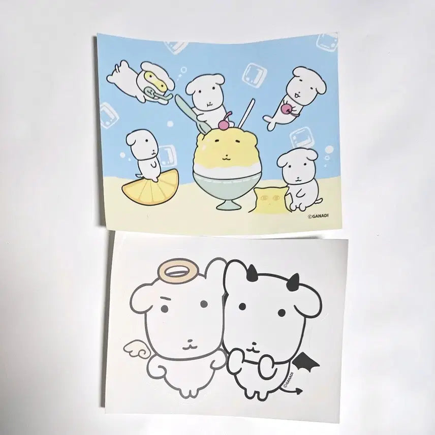 [BUNJANG] Ganadi Sticker Set (2 Types) / 가나디  스티커 2종