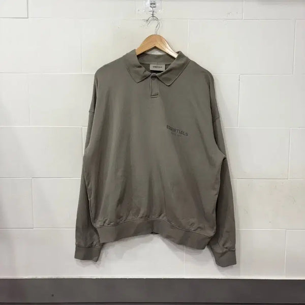 [BUNJANG] Fear of God Essentials Polo Long Sleeve Khaki / 피어오브갓 에센셜 폴로 롱슬리브