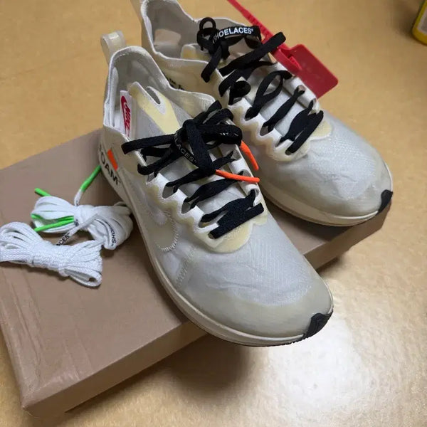 [BUNJANG] Nike Off-White Zoom Fly SP Black White 245mm / 나이키 오프화이트 줌플라이 245