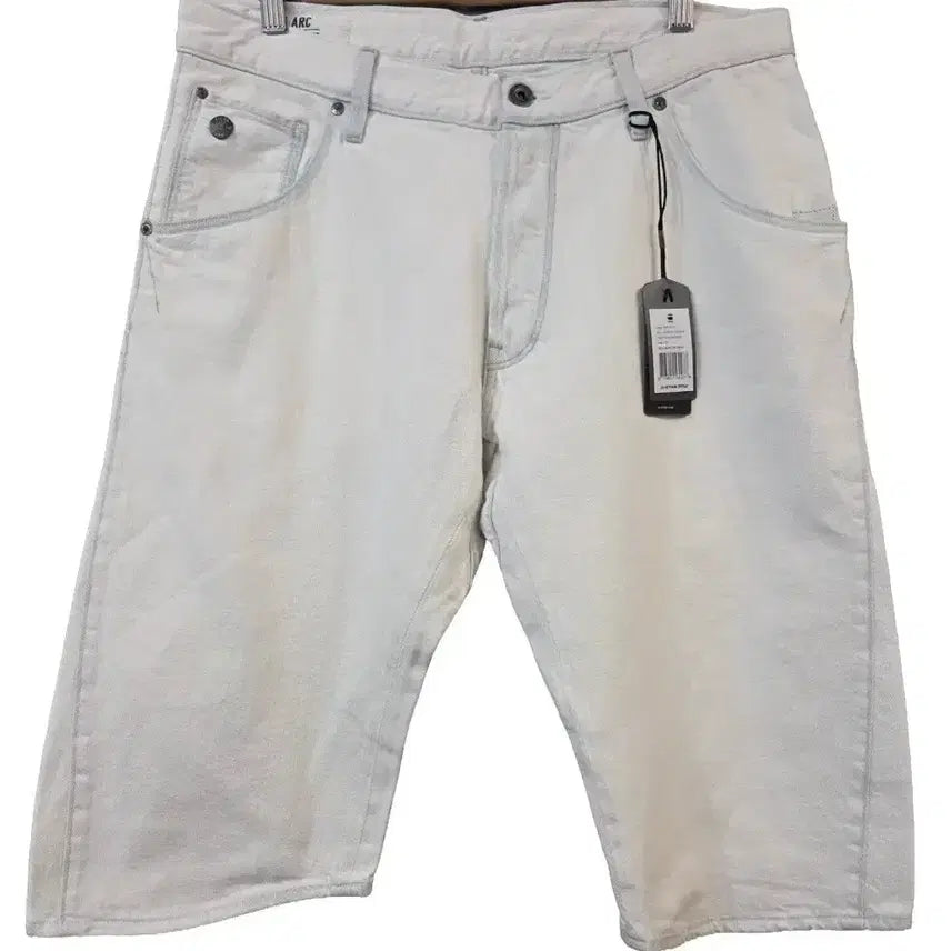 [BUNJANG] G-Star RAW White Denim Shorts Size 33 / G-Star RAW 지스타 로우 화이트 데님 반바지 33