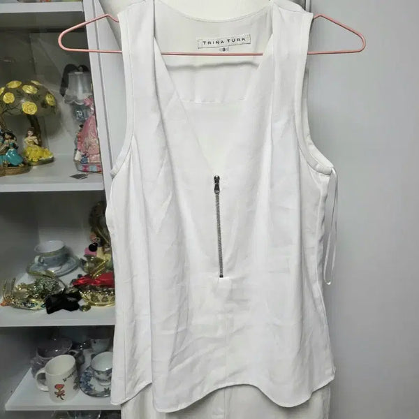 [BUNJANG] Trina Turk Sleeveless Jumpsuit / Trina Turk 나시 점프수트 원피스 팬츠