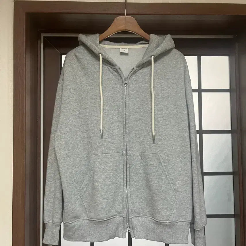 [BUNJANG] SPAO Basic Hooded Zip-Up Gray Size S / SPAO 베이직 후드집업 그레이 [S]
