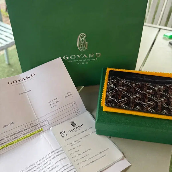 [BUNJANG] Goyard Saint-Sulpice Black Card Holder / 상태 좋음)고야드 생쉴피스 블랙 카드지갑