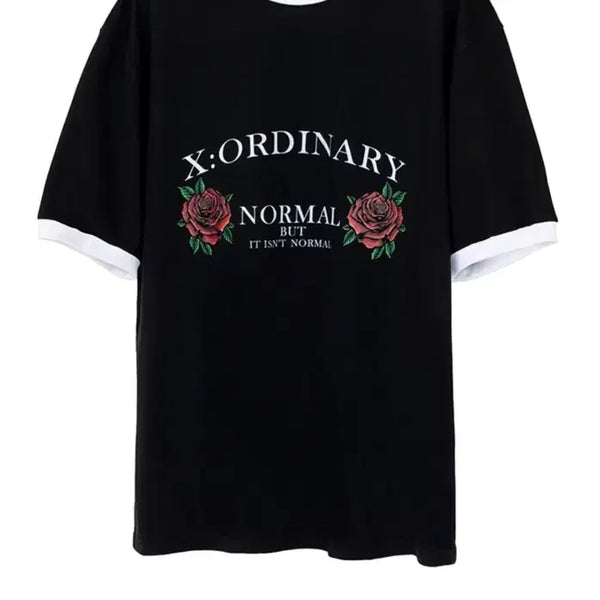 [BUNJANG] X ORDINARY Rose T-Shirt / 엑스오디너리 로즈 티셔츠