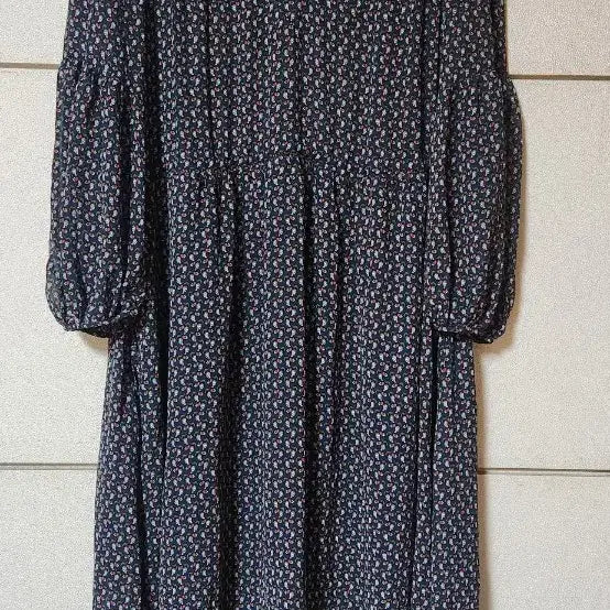 [BUNJANG] Jucci Judy Floral Chiffon Long Dress / 쥬시쥬디 플로럴 원피스