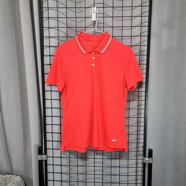 [BUNJANG] Nike Golf Women's Dri-FIT Victory Solid Short Sleeve Polo Shirt / 나이키 골프 카라 반팔 티셔츠 여성 드라이핏 빅토리 솔리드 반팔티 90 L