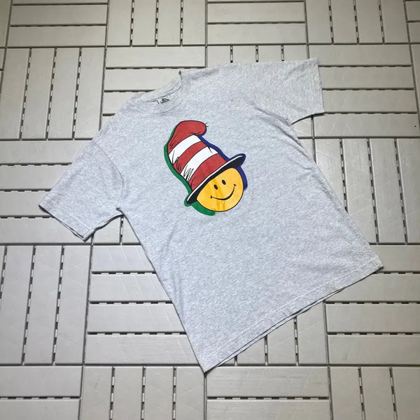 [BUNJANG] Vintage Smile Graphic T-Shirt / [F]빈티지 스마일 그래픽 반팔티 0652