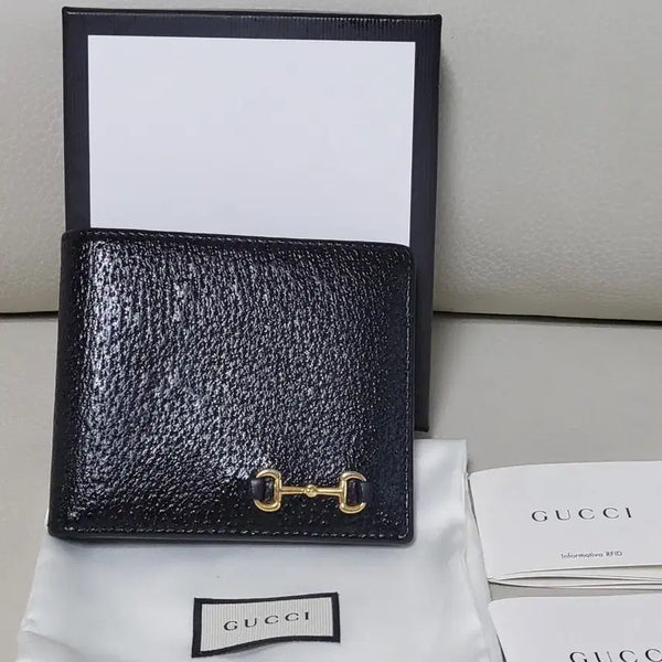 [BUNJANG] Gucci Horsebit Men's Bifold Wallet / 구찌 홀스빗 남성 반지갑 정품