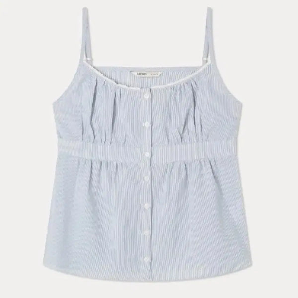 [BUNJANG] MIXXO Shirring Sleeveless Blouse / 미쏘 셔링 나시 블라우스 mix