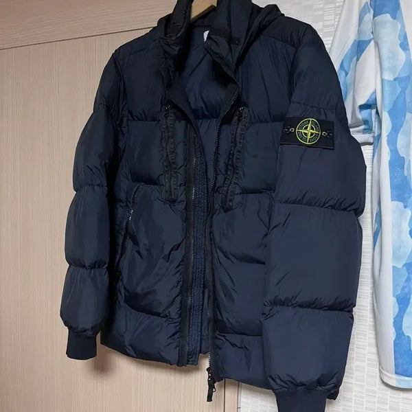 [BUNJANG] Stone Island 21FW Crinkle Reps Padded Jacket Navy M / [m] 스톤아일랜드 21fw 크링클랩스 패딩 네이비