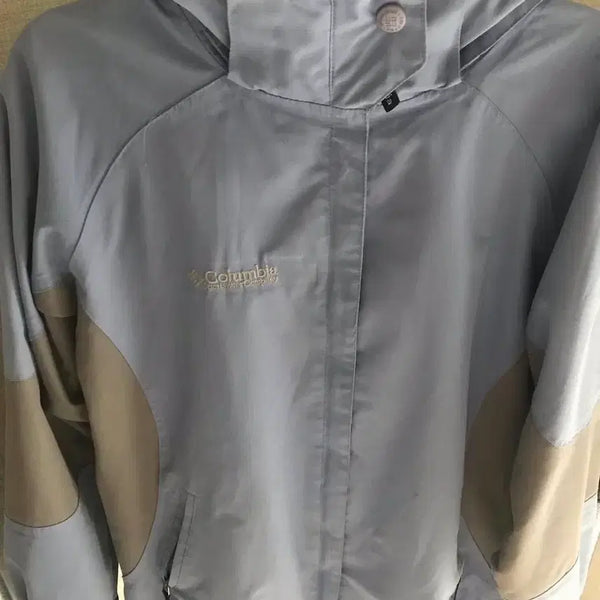 [BUNJANG] Columbia Baby Blue Windbreaker Jacket / 콜롬비아 바람막이/원드브레이커 베이비블루