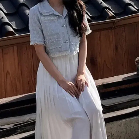 [BUNJANG] Chiffon Pleated Skirt / 쉬폰 플리츠 스커트