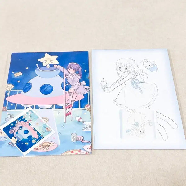 [BUNJANG] Character Postcard Sticker Bundle - Scrapbooking Supplies / 다꾸 엽서 인물엽서 인물다꾸 인물스티커 다꾸스티커 다꾸씰스티커 다꾸띵 미소녀다꾸 다꾸일괄 다꾸용품