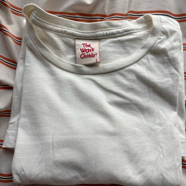 [BUNJANG] WEGO Blank Tee White / (1)뤡코즈 블랭크티 화이트