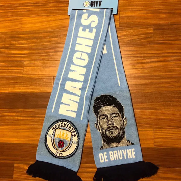 [BUNJANG] Manchester City Scarf Collection - De Bruyne, Grealish, Guardiola / 맨체스터 시티 스카프 3종