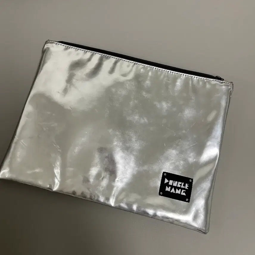 [BUNJANG] Double Nang Silver Clutch Bag / 더블낭 클러치