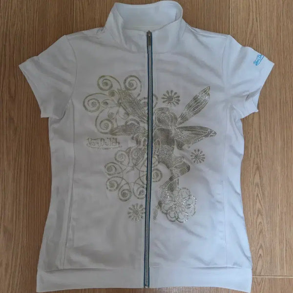 [BUNJANG] Bon Ditch Short-Sleeved Zip-Up White / 본더치 반팔 집업 화이트