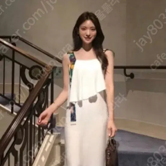 [BUNJANG] Liajour Custom White/Black Dress / 유혜주 리아쥬르 제작 원피스