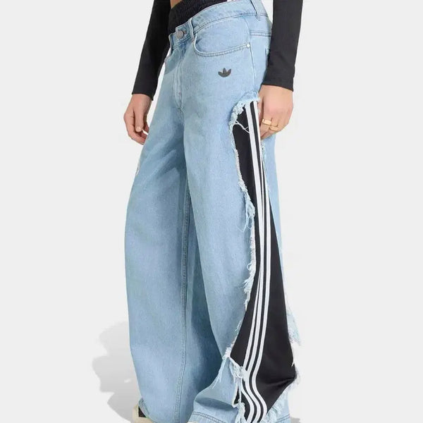 [BUNJANG] Adidas Adilenium Season 5 Deconstructed Denim Pants - Light Blue / [유일매물/새상품] 아디다스 아딜레늄 시즌 5 디컨스트럭티드 데님 팬츠 - 라이트블루