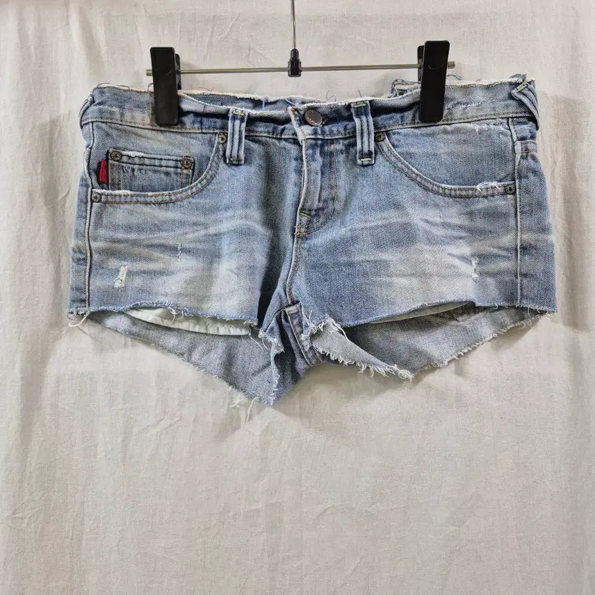 [BUNJANG] Vintage Distressed Denim Shorts / 구제 빈티지 데미지 데님 숏팬츠 핫팬츠 청