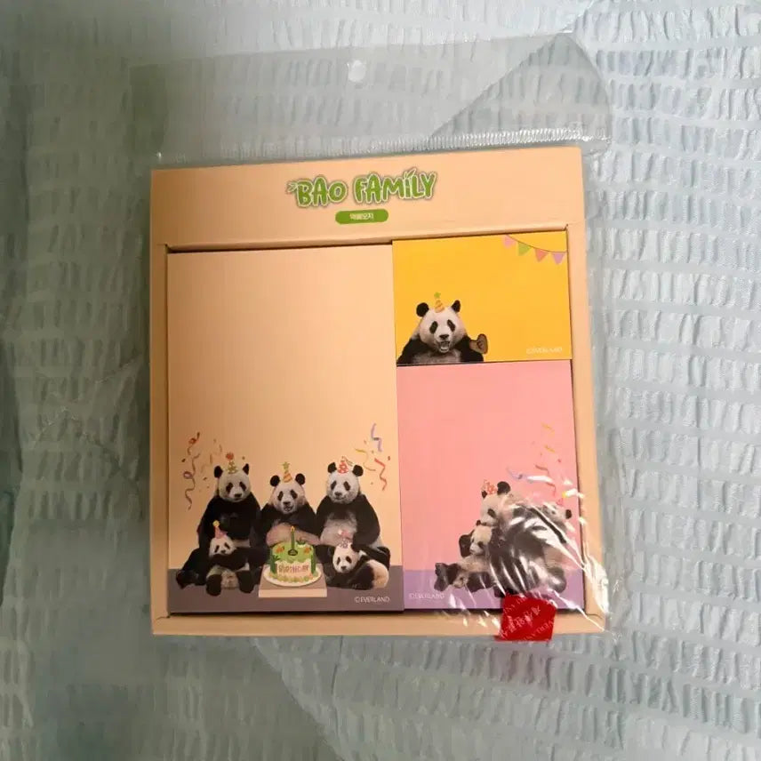 [BUNJANG] BAO FAMILY Panda Memo Pad Set / BAO FAMILY 판다 떡메모지 세트
