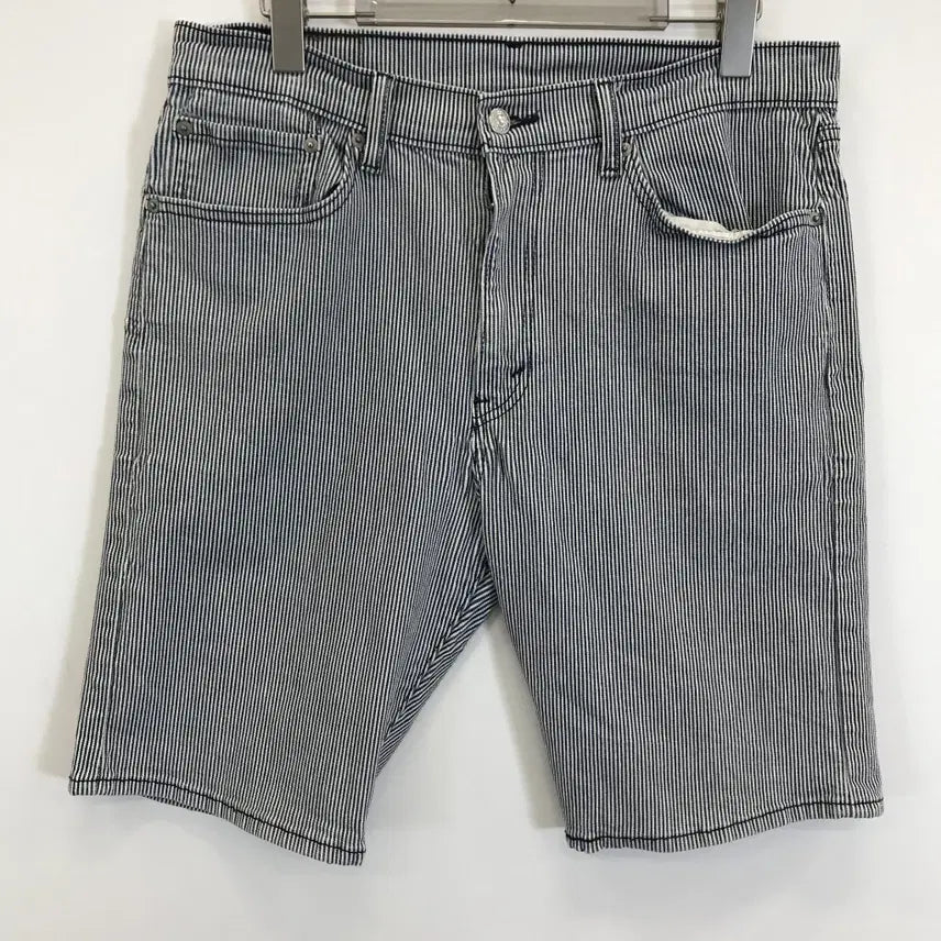[BUNJANG] Levi's Hickory Stripe Denim Shorts 34 / 리바이스 히코리 쇼츠 반바지 [34인치]