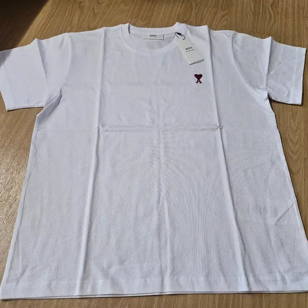 [BUNJANG] Amiheart Logo T-Shirt White XL / 아미하트 로고 반팔티 화이트 XL
