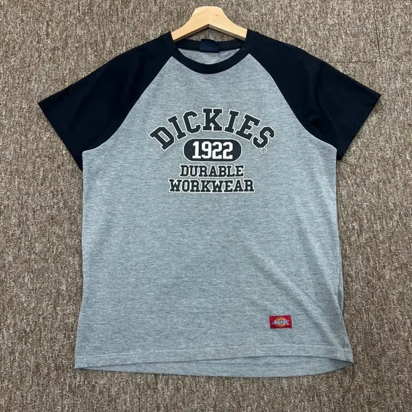 [BUNJANG] Dickies Raglan T-Shirt M Grey/Black / 디키즈 라글란 반팔티 M 그레이/블랙