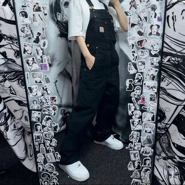 [BUNJANG] Carhartt Workwear Overalls Pants Black / 칼하트 워크웨어 오버롤 팬츠 블랙