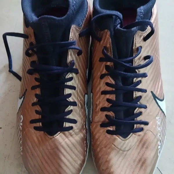 [BUNJANG] Nike Zoom Mercurial Superfly 9 Academy TF Rose Gold Soccer Cleats 265 / 나이키 축구화 A급 줌 머큐리얼 슈퍼플라이 9 아카데미 TF 265 로즈골드