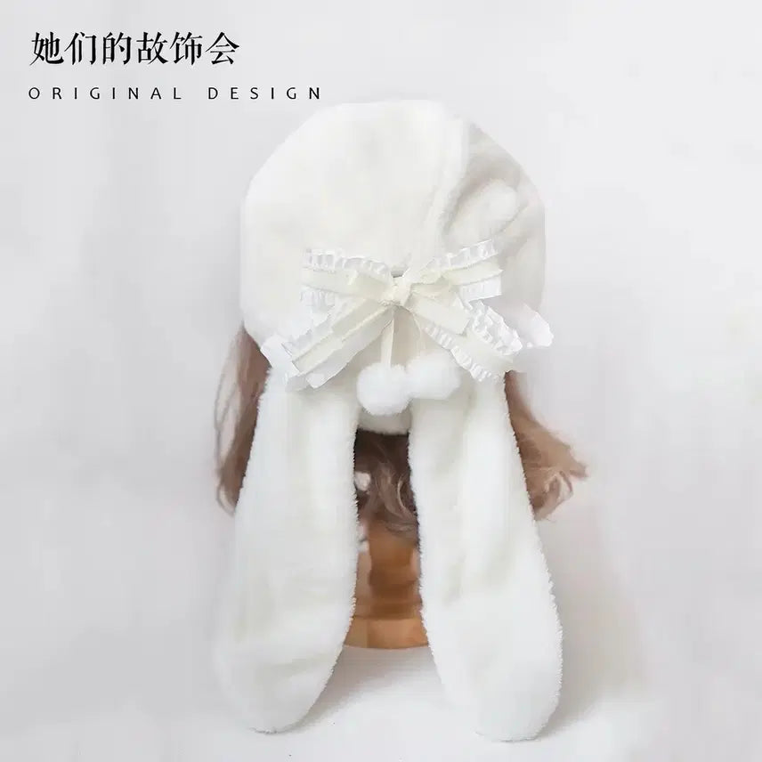 [BUNJANG] Lolita Usamimi Beret Hat / 로리타 퍼 토끼 우사미미 베레모 모자 양산형 지뢰계 로리타 리즈리사 시허니 베이비 중브 타오바오