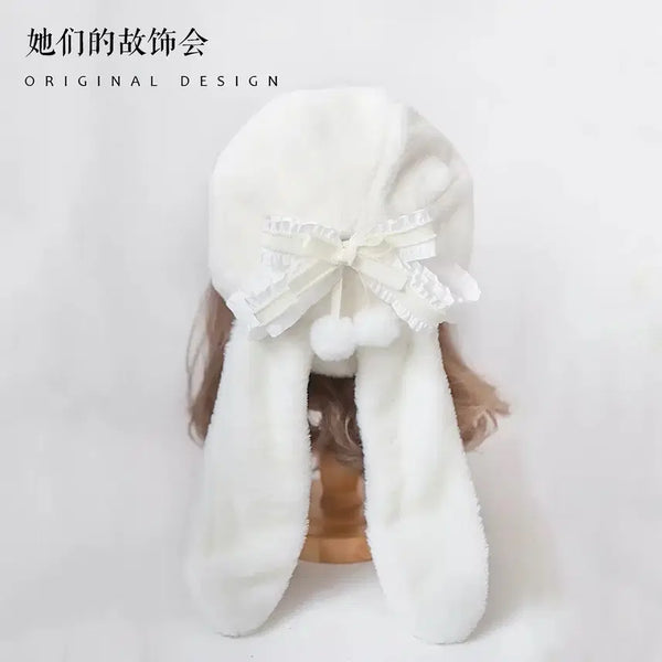 [BUNJANG] Lolita Usamimi Beret Hat / 로리타 퍼 토끼 우사미미 베레모 모자 양산형 지뢰계 로리타 리즈리사 시허니 베이비 중브 타오바오