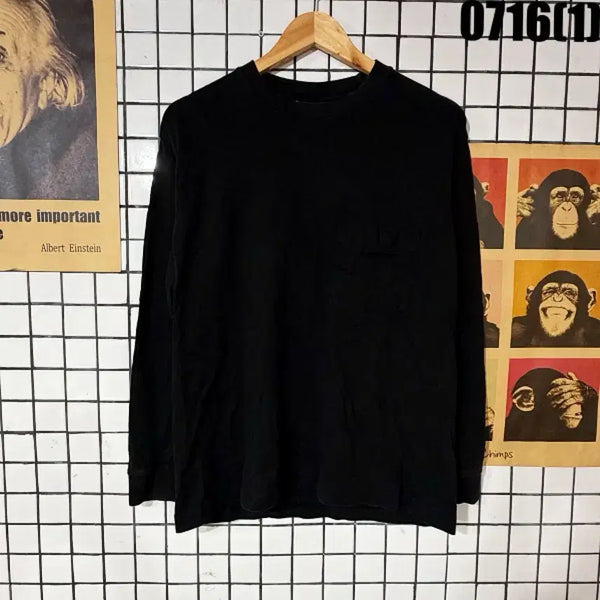 [BUNJANG] Zara Black Long-Sleeve T-Shirt - Size S / 자라 블랙 긴팔 티셔츠 S